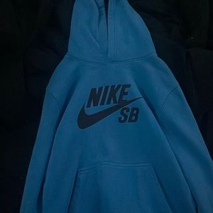 blue nike hoodie